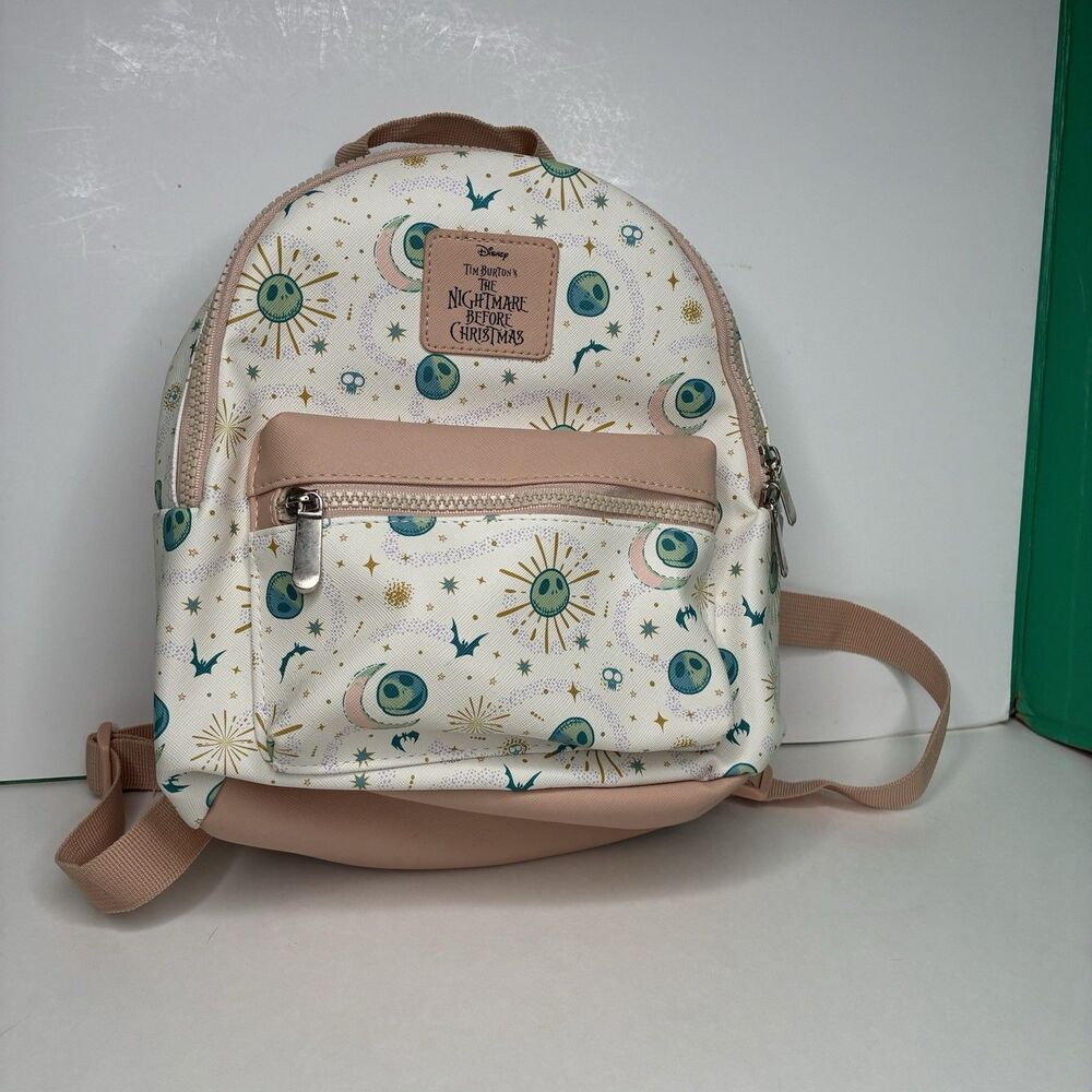 Nightmare Before Christmas Mini Backpack Bag Disney Bioworld - White Tan